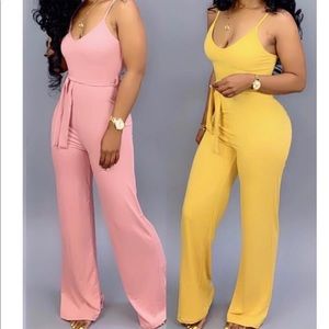Both color jumpsuits size large